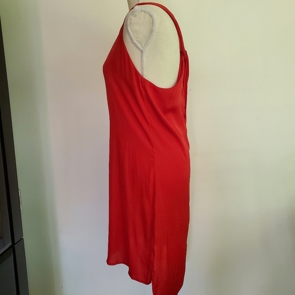 Trouve Twist Back Samba Red Slip Dress - Picture 4 of 9